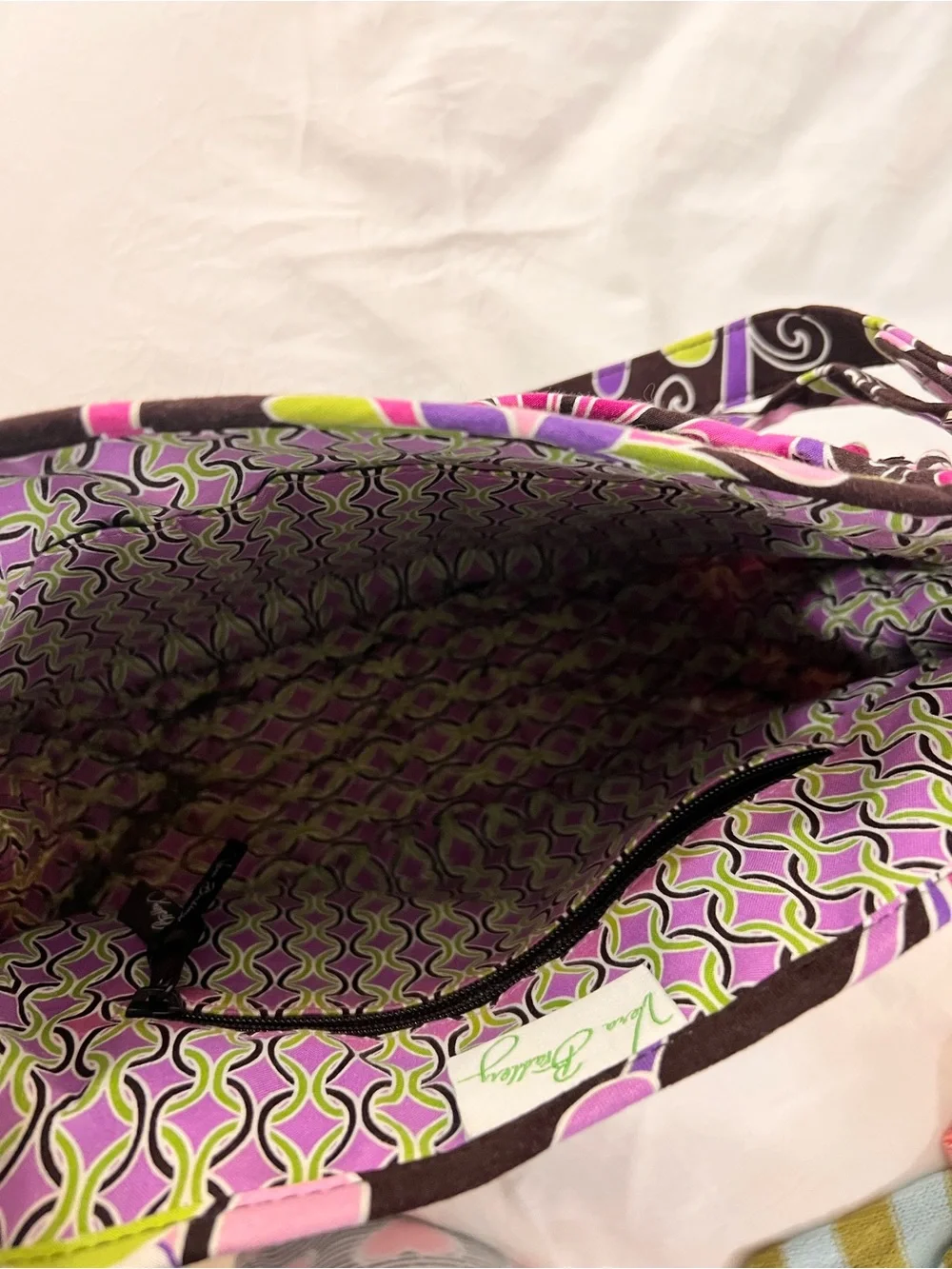 Vera Bradley “saddle up” Quilted Shoulder Bag - Retired Purple Punch
